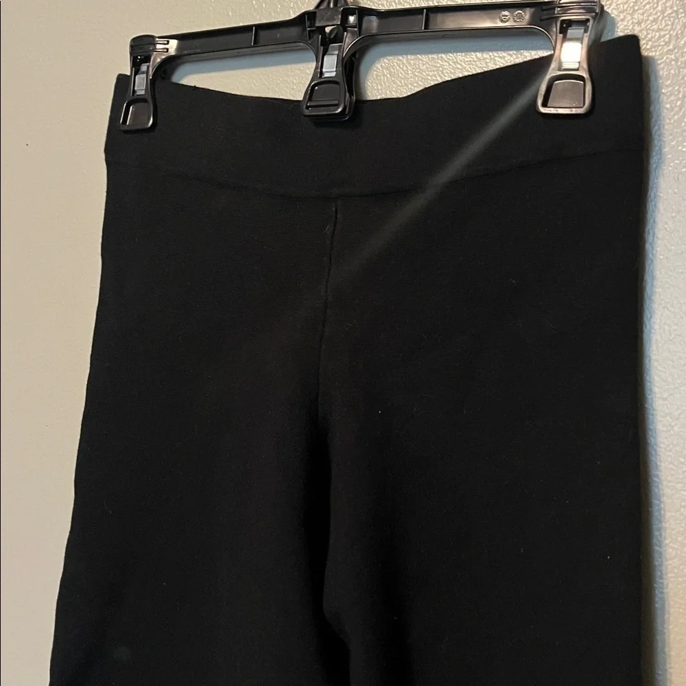 J. Crew thick flare pull on pants, black, women’s size medium petite, high waist